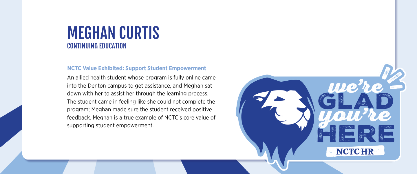 Meghan Curtis Kudos July 26